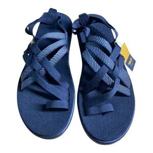 Teava Women's Voya Strappy Blue Sandals